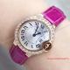 2017 Copy Cartier Gold Silver Face Diamond Bezel Pink Leather Strap Ladies Watch (3)_th.jpg